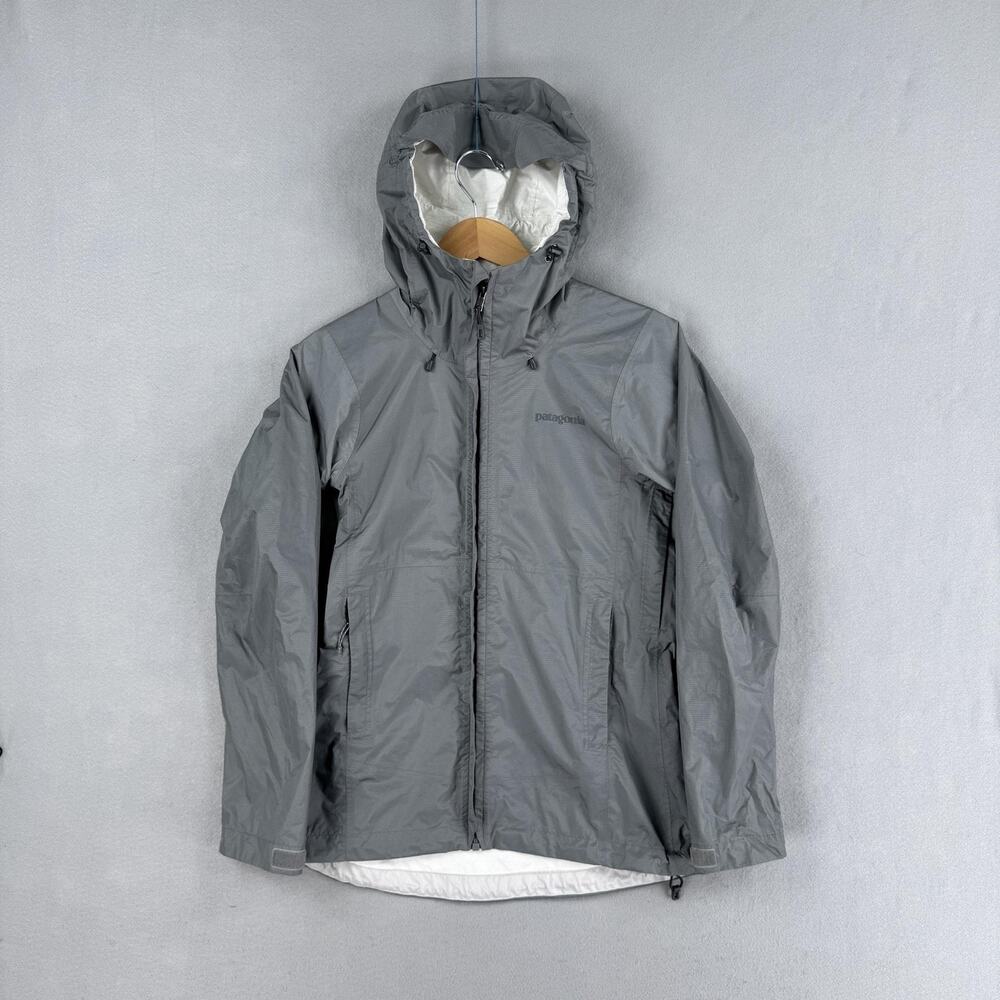 Patagonia Jacket Womens XS Gray Torrentshell H2No Hooded Raincoat Waterproof